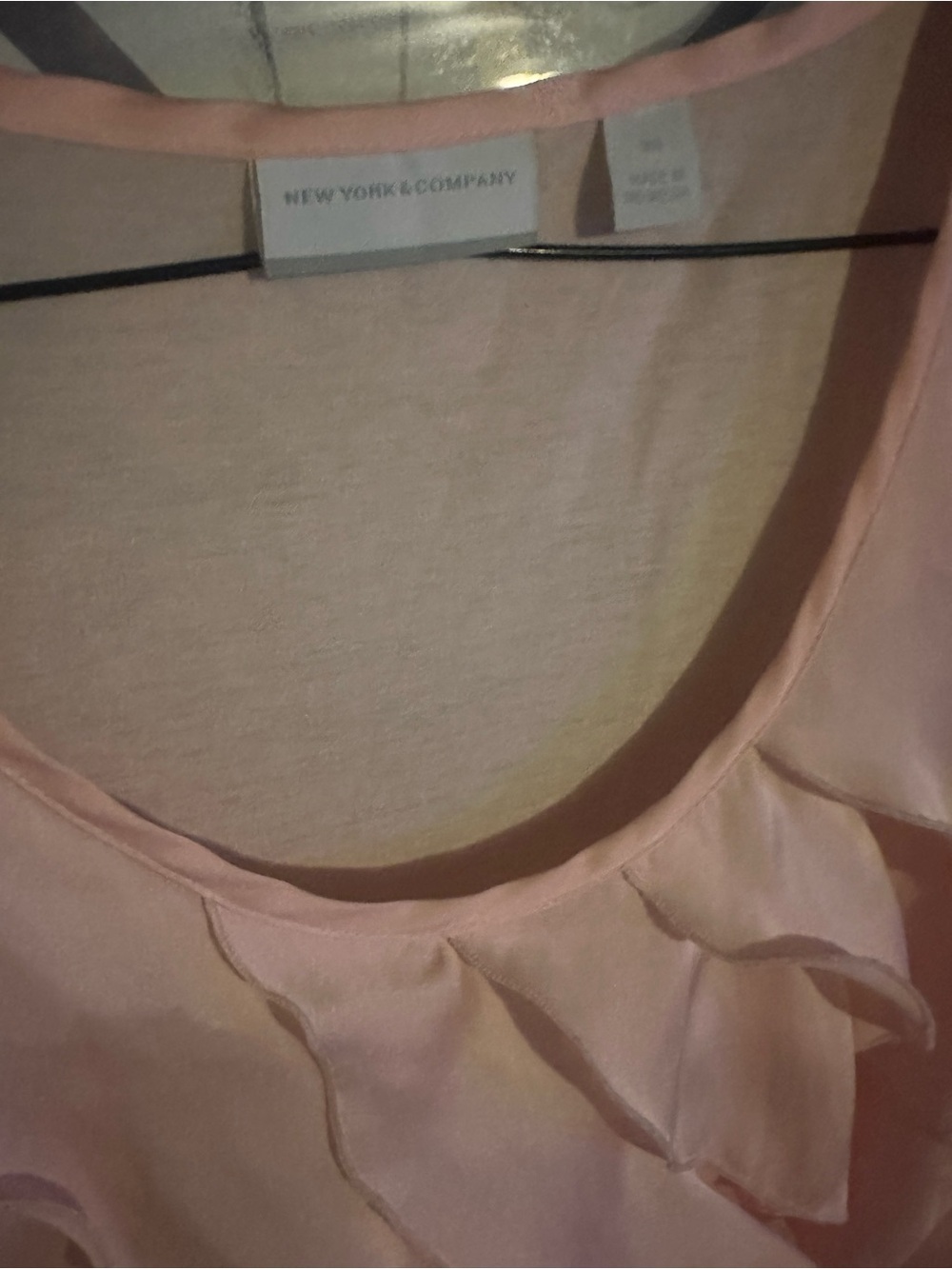 New York & Company Light Pink Ruffle Camisole - Picture 3 of 5